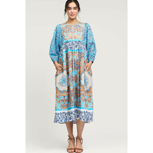 Mosaic Print Midi Dress-dress-The Little Tichel Lady