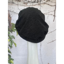 Embellished Hat - Size #2 Black Shimmer Bow-Hat-The Little Tichel Lady