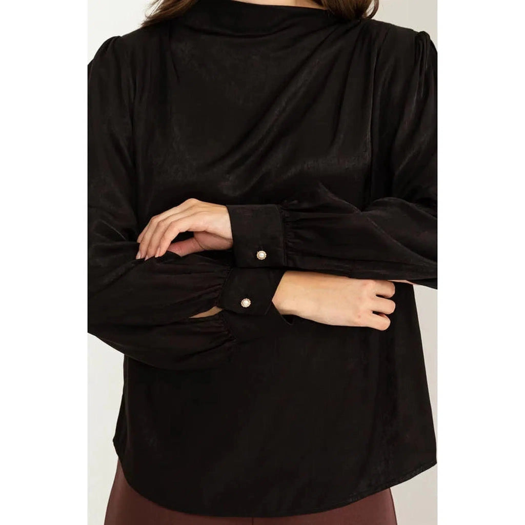 売れ筋商品|||ダナキャランニューヨーク カットソー トップス レディース Women's Gathered-Shoulder V-Neck Top PEBBLE Gathered Shoulder Detail Top – The Little Tichel Lady