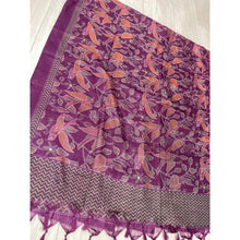 Jubilee Print Wrap w/ Tassel Details - Wine Songbird-Long Wrap-The Little Tichel Lady