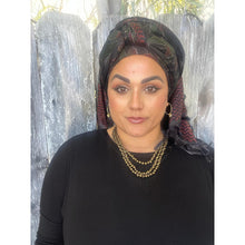 Jubilee Print Wrap w/ Tassel Details - Noire Songbird-Long Wrap-The Little Tichel Lady