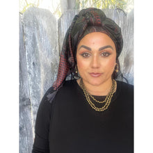 Jubilee Print Wrap w/ Tassel Details - Noire Songbird-Long Wrap-The Little Tichel Lady