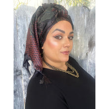 Jubilee Print Wrap w/ Tassel Details - Noire Songbird-Long Wrap-The Little Tichel Lady
