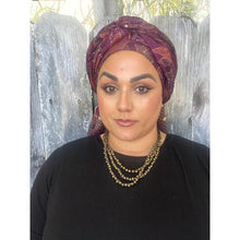 Jubilee Print Wrap w/ Tassel Details - Wine Songbird-Long Wrap-The Little Tichel Lady