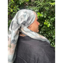 Blushing Orchid Lightweight Square Tichel - Olive/Neutral-Squares-The Little Tichel Lady