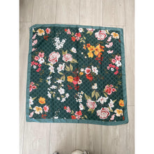 Luxe Inspired G Print Floral Square Tichels - Teal Green-Squares-The Little Tichel Lady