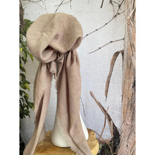 Turkish Cotton Textured Pretied w/ Long Tails - Pale Taupe-pretieds-The Little Tichel Lady