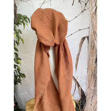 Pretied Turkish Cotton Textured Tichel w/ Long Tails - Muted Peach-pretieds-The Little Tichel Lady
