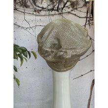 Embellished Hat - Size #1 Neutral/Silver Bow-Hat-The Little Tichel Lady