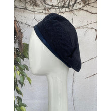 Embellished Hat - Size #2 Navy Shimmer Bow-Hat-The Little Tichel Lady
