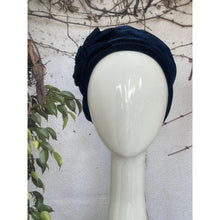 Embellished Hat - Size #2 Navy Shimmer Rosette-Hat-The Little Tichel Lady