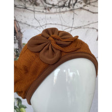 Embellished Hat - Size #2 Rust Bow-Hat-The Little Tichel Lady