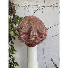 Embellished Hat - Size #2 Pink Pleated Design-Hat-The Little Tichel Lady