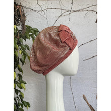 Embellished Hat - Size #2 Pink Pleated Design-Hat-The Little Tichel Lady