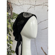 Embellished Metallic Pretied - Black/Silver-pretieds-The Little Tichel Lady