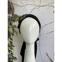 Embellished Metallic Pretied - Black/Silver-pretieds-The Little Tichel Lady