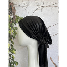 Embellished Metallic Pretied - Black/Silver-pretieds-The Little Tichel Lady