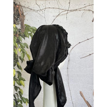 Embellished Metallic Pretied - Black/Silver-pretieds-The Little Tichel Lady