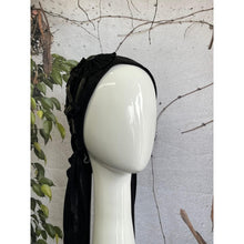Embellished Metallic Pretied - Black/Gold3-pretieds-The Little Tichel Lady