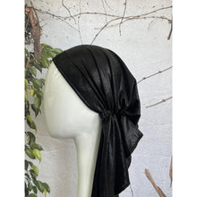 Embellished Metallic Pretied - Black/Gold3-pretieds-The Little Tichel Lady