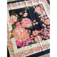 Dior Authentic Designer Headscarf, Black Floral-Designer headscarf-The Little Tichel Lady