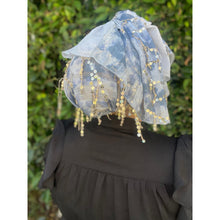 Exquisite Sequins Headwrap - Sky Blue-Long Wrap-The Little Tichel Lady