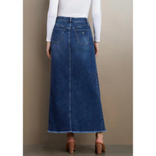 Straight Denim Maxi Skirt-skirt-The Little Tichel Lady