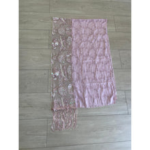 Exquisite Sequins & Floral Headwrap - Pink-Long Wrap-The Little Tichel Lady