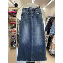 Straight Denim Maxi Skirt-skirt-The Little Tichel Lady