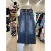 Straight Denim Maxi Skirt-skirt-The Little Tichel Lady