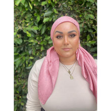 Starlit Satin Square Headscarf - Pink Panther-Squares-The Little Tichel Lady