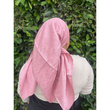 Starlit Satin Square Headscarf - Pink Panther-Squares-The Little Tichel Lady