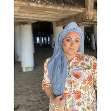 Basket Breeze XL Square - Denim Blue-Squares-The Little Tichel Lady