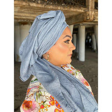 Basket Breeze XL Square - Denim Blue-Squares-The Little Tichel Lady