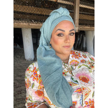 Basket Breeze XL Square - Pale Turquoise-Squares-The Little Tichel Lady