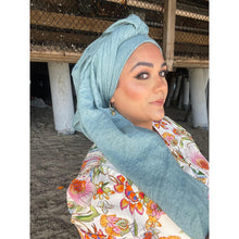 Basket Breeze XL Square - Pale Turquoise-Squares-The Little Tichel Lady