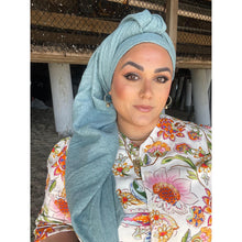 Basket Breeze XL Square - Pale Turquoise-Squares-The Little Tichel Lady