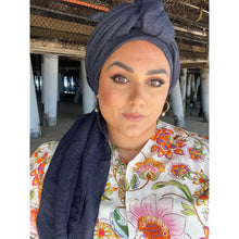 Basket Breeze XL Square - Navy-Squares-The Little Tichel Lady