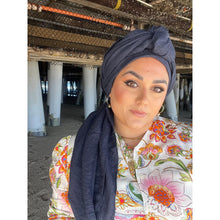 Basket Breeze XL Square - Navy-Squares-The Little Tichel Lady