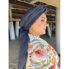 Basket Breeze XL Square - Navy-Squares-The Little Tichel Lady