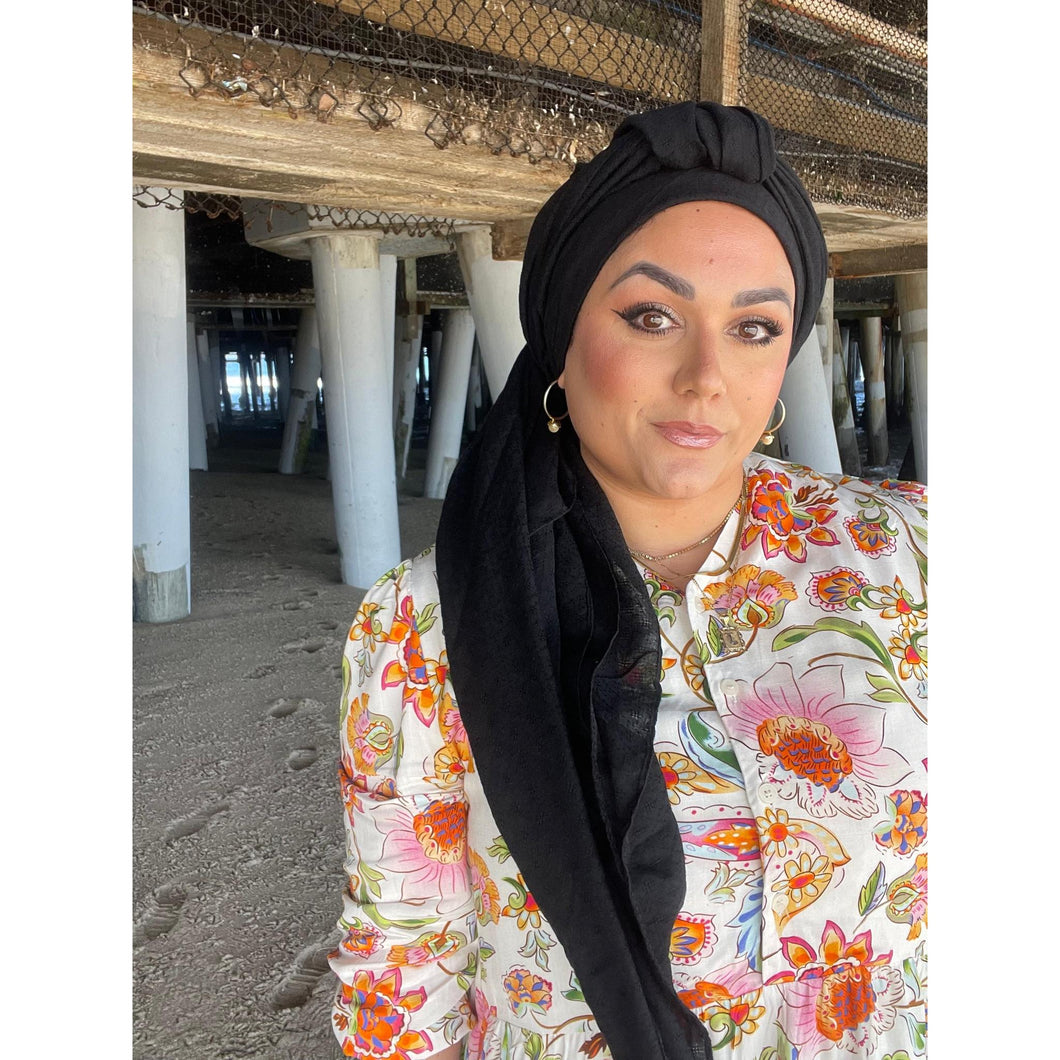 Basket Breeze XL Square - Black-Squares-The Little Tichel Lady