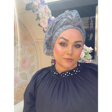 Whisperlight Shimmer Long Wrap - Silver/Blue-Long Wrap-The Little Tichel Lady