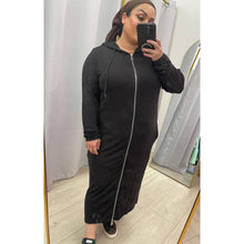 The Everyday Zip-Up Hoodie Dress - XS-2X-dress-The Little Tichel Lady