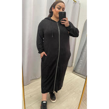 The Everyday Zip-Up Hoodie Dress - XS-2X-dress-The Little Tichel Lady