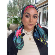 TLTL Perfect Satin Square Tichel - Bella Botanica-Squares-The Little Tichel Lady