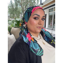 TLTL Perfect Satin Square Tichel - Bella Botanica-Squares-The Little Tichel Lady