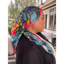 TLTL Perfect Satin Square Tichel - Bella Botanica-Squares-The Little Tichel Lady