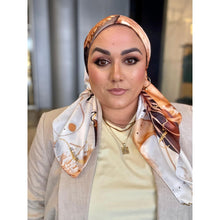 TLTL Perfect Satin Square Tichel - Desert Whispers-Squares-The Little Tichel Lady