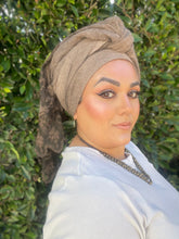 Israeli Arabesque Wrap - Brown-Long Wrap-The Little Tichel Lady