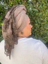 Israeli Arabesque Wrap - Brown-Long Wrap-The Little Tichel Lady